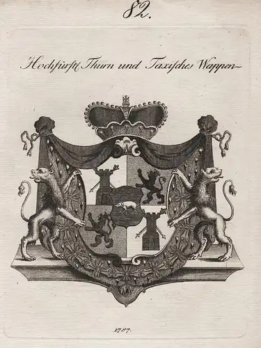 Hochfürstl.Thurn und Taxisches Wappen - Thurn und Taxis Wappen coat of arms