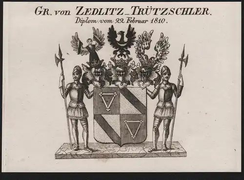 Gr. von Zedlitz Trützschler - Wappen coat of arms