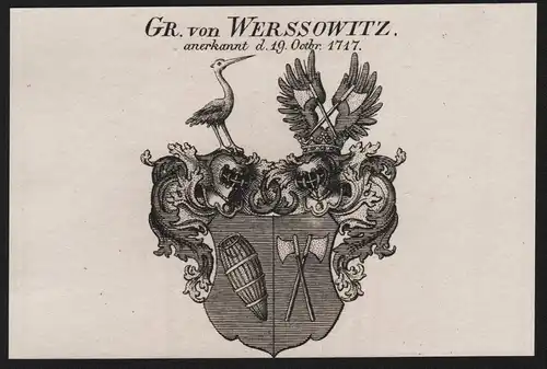 Gr. von Werssowitz - Wappen coat of arms