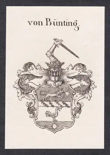 von Bünting - Wappen coat of arms