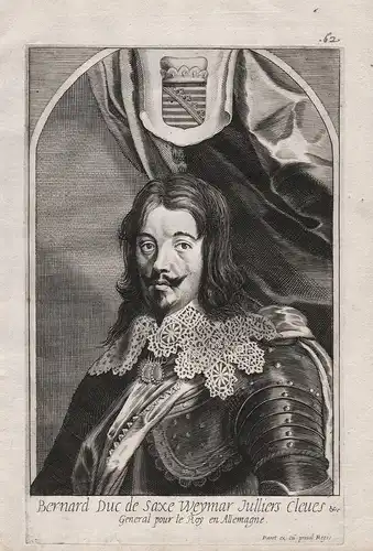 Bernard Duc de Saxe Weymar Julliers Cleves... - Bernhard von Sachsen-Weimar (1604-1639) Feldherr Franken Jülic
