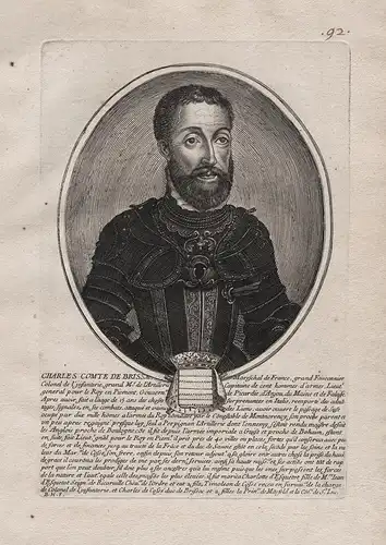 Charles Comte de Brissac, Marreschal de Francce... - Charles I de Cossé, Comte de Brissac (1505-1563) Gouverne