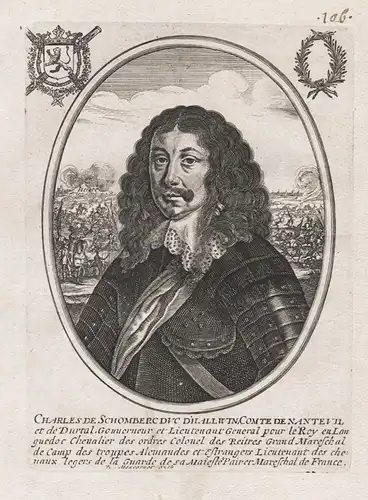Charles de Schonberg duc D'Hallwin... - Charles de Schomberg (1601-1656) Halluin marechal Schönberg Trois-Evec