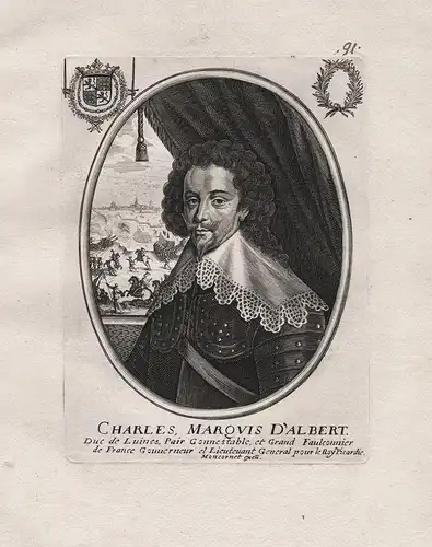 Charles, Marquis d'Albert.... - Charles d'Albert duc de Luynes (1578-1621) Amboise Portrait