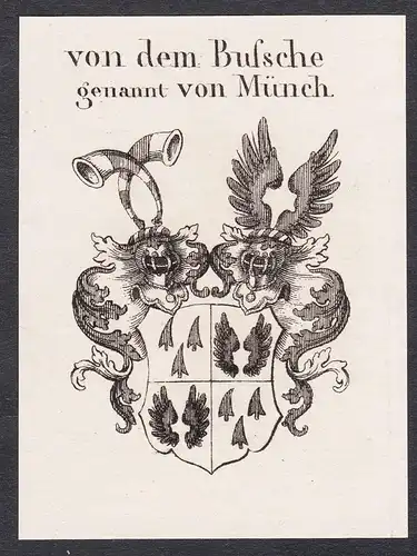 von dem Bussche genannt von Münch - Wappen coat of arms