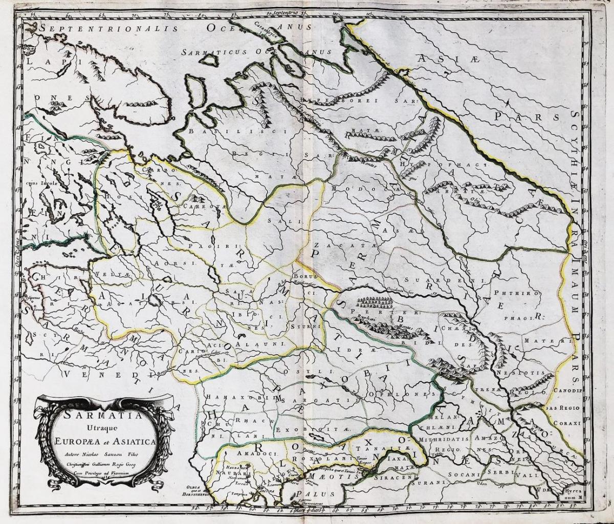 Sarmatia Utraque Europaea et Asiatica Russia Rußland Ukraine Sarmatia