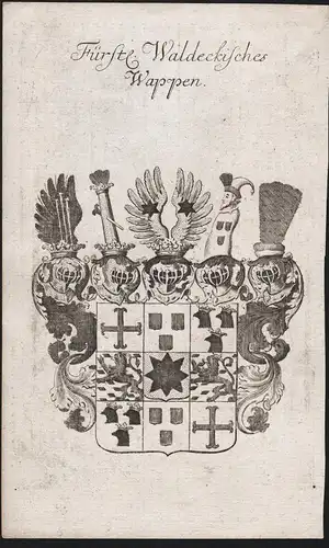 Fürstl. Waldeckisches Wappen- Waldeck Deutschland Hessen Wappen coat of arms