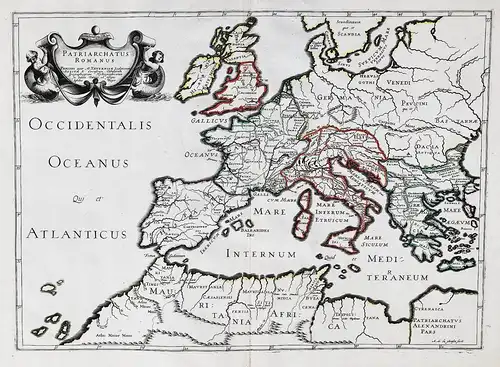 Patriarchatus Romanus - Roman Empire Römisches Reich Europe Europa Römer Romans map Karte carte