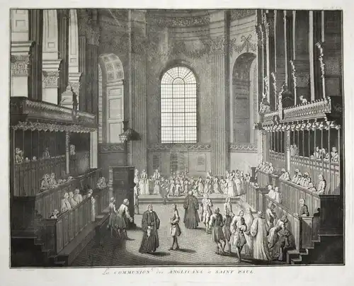 La Communion des Anglicans a Saint Paul. - St. Paul's Cathedral London Kommunion communion Kirche ritual cerem