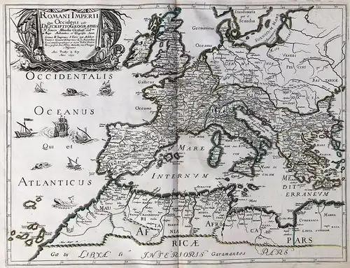 Romani Imperii qua Occidens est - Descriptio Geographica - Roman Empire Römisches Reich Europe Europa Mediterr