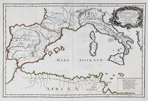 Expeditiones Hannibalis per Hispanism, Galliam, Italiam, Africam... - Hannibal expedition Italia Italy Spain F