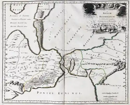 Bosphorus Cimmerius et Regnum Bosphoranum - Bosphorus Turkey Türkei map Karte carte