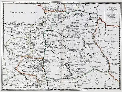Armenia Vetus - Armenia Turkey Iran Iraq Black Sea map Karte carte