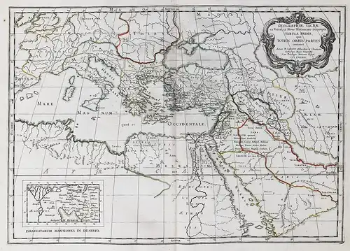 Geographiae Sacrae ex Veteri, et Novo Testamento descumpt Tabula Prima quae Totius Orbis Partes continet - Old
