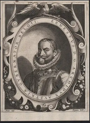 Ernestus D. G. Archidux Austriae Gubernator Belgii. - Ernst von Österreich (1553-1595) Erzherzog Nederland Hol