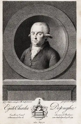 Egide Charles Dejonghe - Egide Charles de Jonghe (1753-1818) Bruxelles Louvain Brabant Portrait