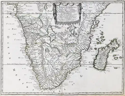 Basse Aethiophie qui comprend les Royaume de Congo, Coste, et Pays des Cafres, Empires du Monomotapa.... - Sou