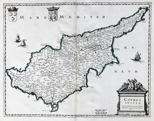 Cyprus Insula - Cyprus Zypern Chyphre island Insel ile carte map Karte