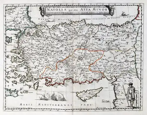 Natolia quae olim Asia Minor - Turkey Türkei Cyprus Asia Minor Anatolia carte map Karte