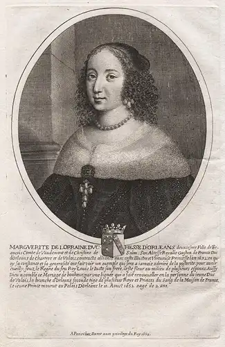 Marguerite de Lorraine duchesse d'Orleans... - Marguerite de Lorraine ( 1615-1672) Portrait
