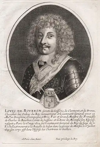Louis de Bourbon, Comte de Soissons, de Clermont, et de Dreux... - Louis de Bourbon, comte de Soissons (1604-1