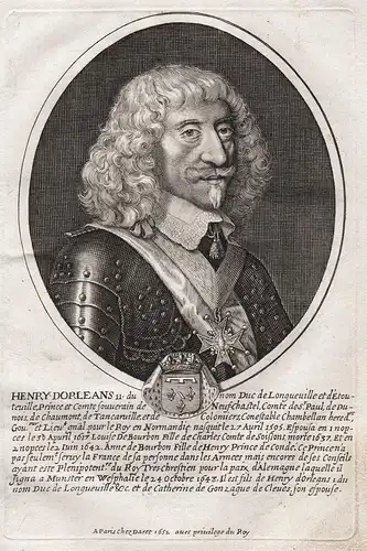 Henry d'Orleans... - Henri II d'Orleans-Longueville (1595-1663) Estouteville Coulommiers Neuchatel Valangin Ch