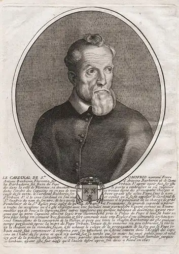 Le Cardinal de Sto. Onofrio... - Antonio Marcello Barberini (1569-1646) Cardinal Portrait