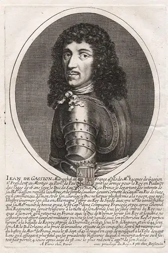 Iean de Gassion Mareschal de France... - Jean de Gassion (1609-1647) marechal soldier Arras Lens Portrait