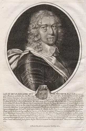 Louis de Vandosme duc de Mercoeur... - Louis I de Bourbon, duc de Vendome (1612-1669) Beaufort Mercoeur Penthi