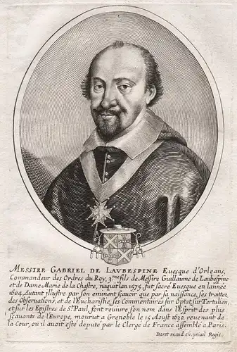 Messire Gabriel de Laubespine... - Gabriel de l'Aubespine (1579-1630) bishop Orleans Portrait