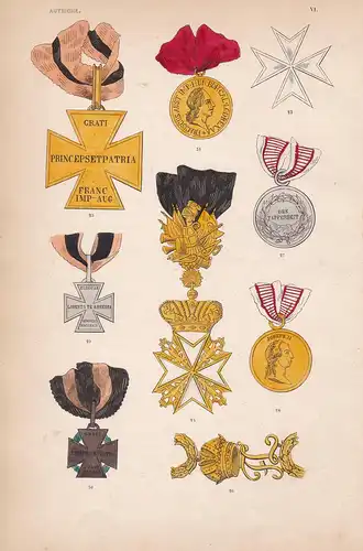 Autriche. VI. - Kaisertum Österreich Austria order Orden medal decoration Medaille