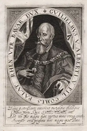 Guilielmus V. Alberti V. Fil. Comes Palat Rhen. Utr. Bavar. Dux. - Wilhelm V. Herzog von Bayern (1548-1626) Po