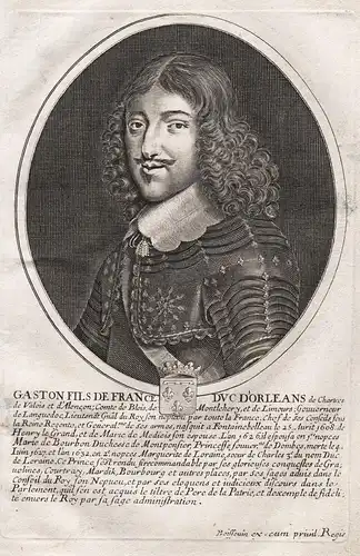 Gaston fils de France duc d'Orleans... - Gaston de Bourbon, duc d'Orleans (1608-1660) Navarra Anjou Montpensie