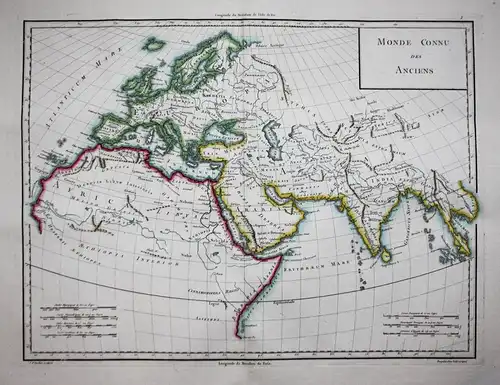 Monde Connu des Anciens - World map Weltkarte Mappemonde