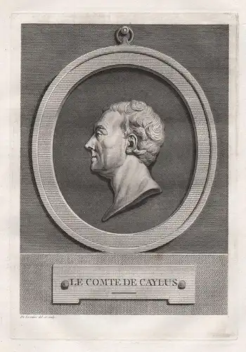 Le Comte de Caylus - Anne-Claude-Philippe, Comte de Caylus (1692-1765) antiquarian archeologist collector Port