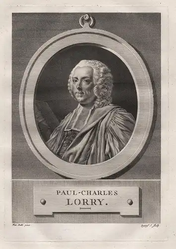 L'Abbé d'Olivet - Paul-Charles Lorry (1719-1768) professor de droit avocat juriste Jurist Portrait