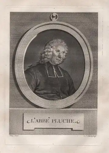L'Abbé Pluche - Noel-Antoine Pluche (1688-1761) naturalist priest Reims Portrait
