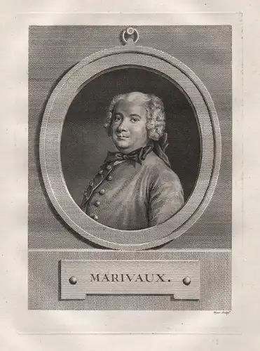 Marivaux - Pierre de Marivaux (1688-1763) novelist playwright ecrivain Schriftsteller Portrait