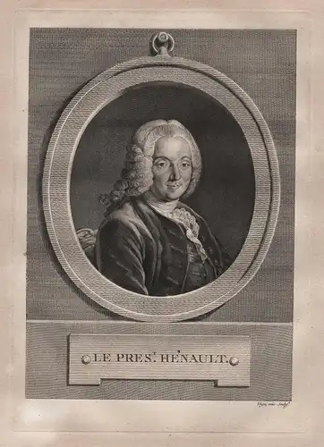 Le Pres.t Hénault - Charles-Jean-Francois Henault  (1685-1770) writer ecrivain historien historian author