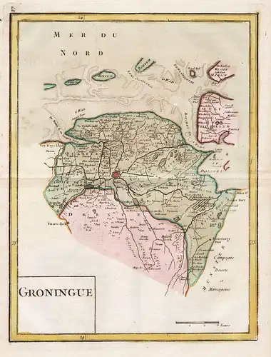Groningue - Groningen Nederland Holland Niederlande Netherlands Karte map