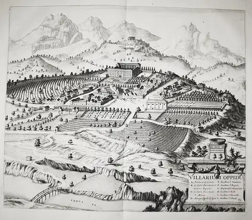 Villarium Oppidum - Villars-sur-Var Alpes-Maritimes France gravure