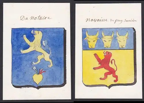 Du Notaire / Nasaisse de puy sanieres - Notaire Puy Sanières Frankreich France Wappen Adel coat of arms herald