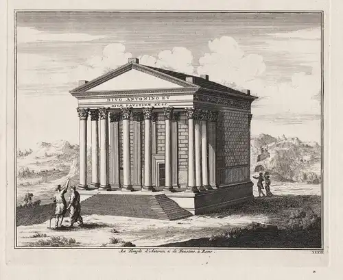 Le Temple d'Antonin & de Faustine a Rome - Roma Rome Rom Tempio di Antonino e Faustina architecture Architektu