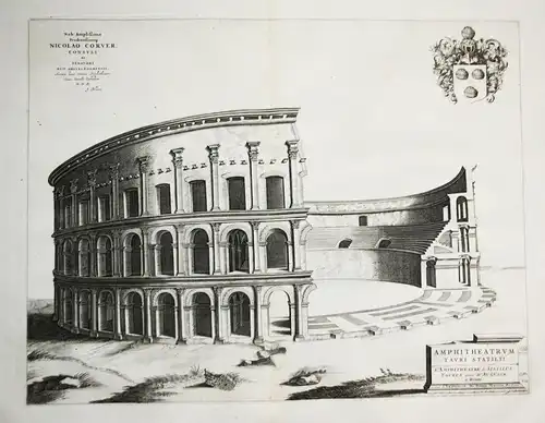 L'Amphiteatre de Statilus Taurus. - Roma Rome Rom Anfiteatro di Statilio Tauro Amphitheater architecture Archi