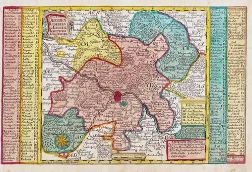 Die Aemter Dresden, Radeberg mit Lausnitz Moritzburg und Gröllenburg. // Dresden Radeberg Leisnig Pirna Wilsdr