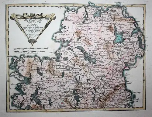 Des Königreichs Ireland Provinz Ulster mit dem nördlichen Theile oder Provinzen Leinster und Conaught. Nro. 91