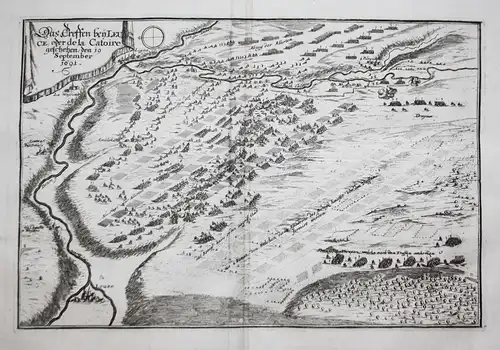 Das Treffen bey Leuce oder de la Catoire geschehen den 19 September 1691 - Leuze-en-Hainaut Region Wallonne Be
