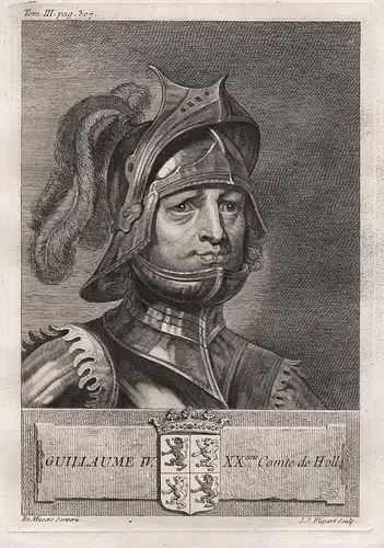 'Guillaume IV, XXeme. Comte de Holl. - William IV, Count of Holland (1307-1345) Graf graaf Portrait