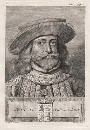 'Jean II, XVIIIe. Comte de Holl. - John II, Count of Holland (1247-1304) Graf graaf Portrait