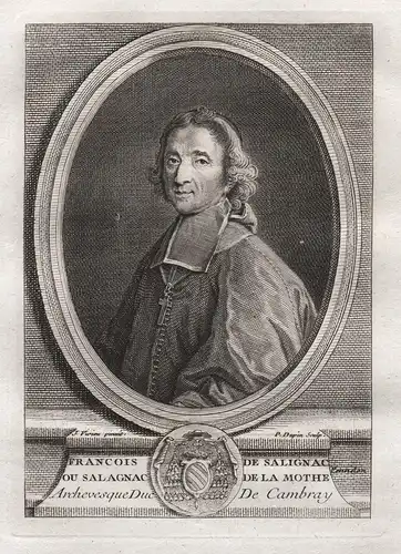 Francois de Salignac - François de Salignac de La Mothe-Fénelon (1651-1715) writer archbishop Erzbischof ecriv